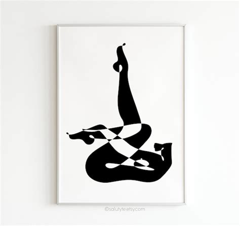 modern erotic art nude woman drawing black and white figure etsy finland
