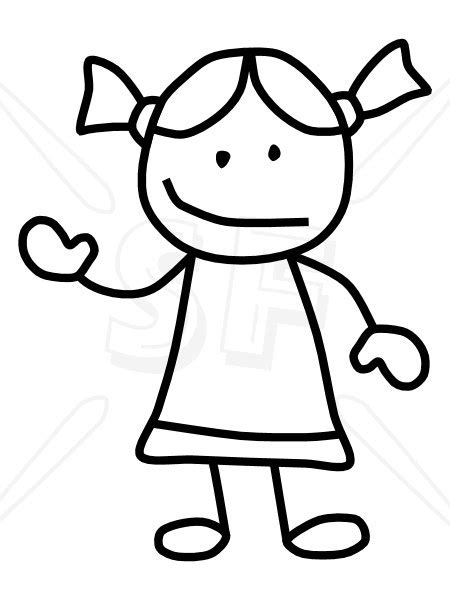 Girl Clipart Black And White Free Download On Clipartmag