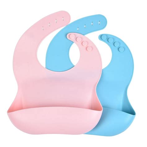Silicone Baby Bibs Waterproof Easy Wipe Silicone Bib For Babies