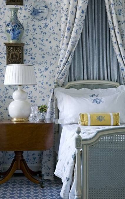 Bedroom Blue And White French Country Toile Bedding 22 Ideas Blue And White Wallpaper Blue
