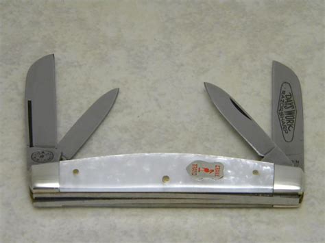 Kissing Crane Solingen Germany Imitation Pearl P Days Work Razor Sharp Blade Congress Knife