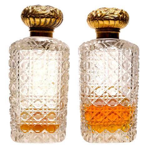 Fabulous Pair Of Parisian Perfume Bottles Circa 1920s At 1stdibs