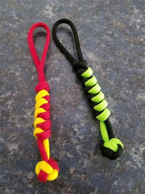 Includes mounting hardware, pulleys, trolley line and instructions (anchor not included). Paracord Jeep Zipper Pulls (4) | Paracord zipper pull, Zipper pulls, Paracord