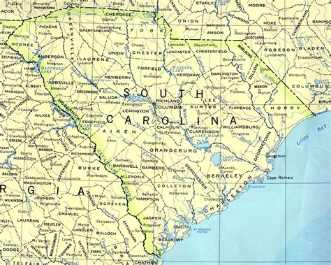 Map Of South Carolina Political Map