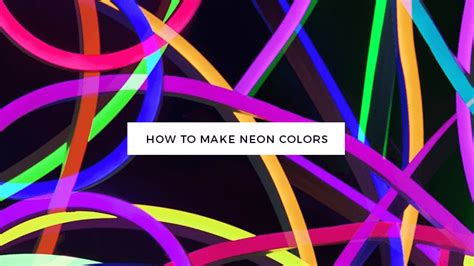 How To Mix Paint Make Neon Colors Paint Color Ideas