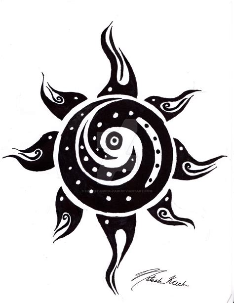 Tribal Sun Design By Forest Quick Paw On Deviantart