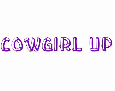 Cowgirl Up Decal Sticker