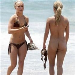 Hayden Panettiere Strips Naked At The Beach