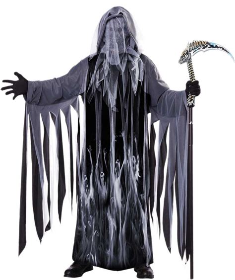 Soul Taker Faceless Grim Reaper Death God Halloween Costume Outfit