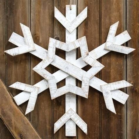 Wooden Jumbo Snowflake In Christmas Snowflakes Decorations