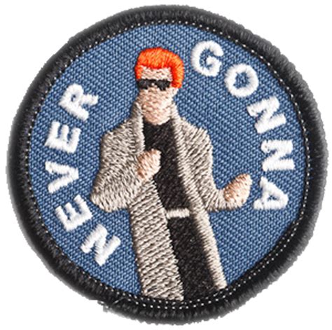 Rick Roll Merit Badge | Embroidery patches, Sticker patches, Cute patches