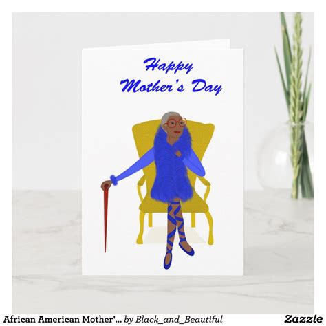 African American Mothers Day Card Zazzle In 2022 African American Mothers Mothers Day