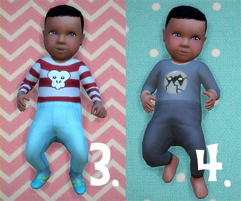 Baby Overrides Set 2 Medium Skinboyblue Eyes Sims 4 Skins
