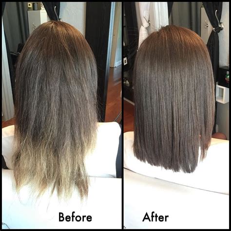 Try a brazilian blowout split end repair treatment. In this transformation, I used a demi-permanent color to ...
