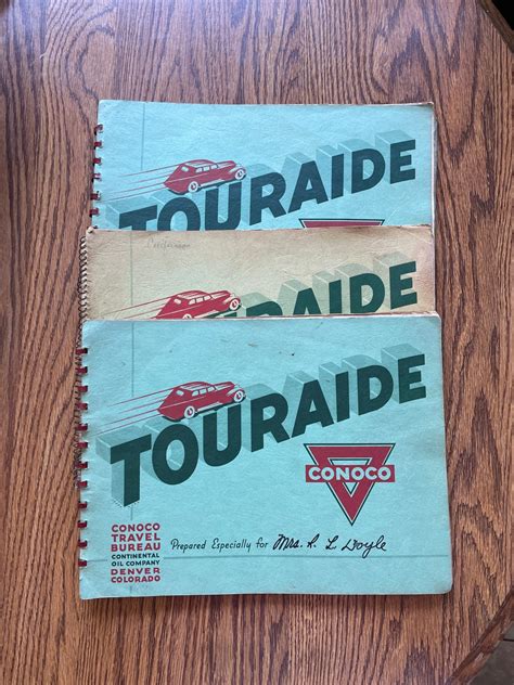 Conoco Touraide Travel Guide Choice Of 3 Usa 1936 Or 1939 Road Etsy
