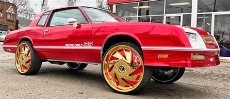 You can send me ur mc pic to publish it here. Ace-1: Chrome Red Chevy Monte Carlo SS on Gold 26" DUB ...