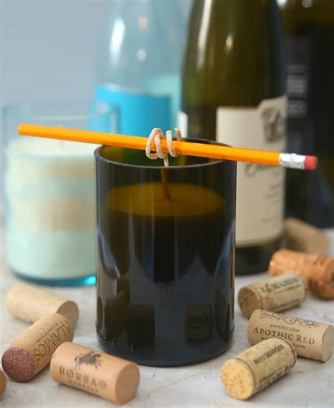 Diy Citronella Wine Bottle Candles