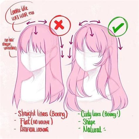 How To Draw Anime Hair Step By Step Instructions This Tutorial
