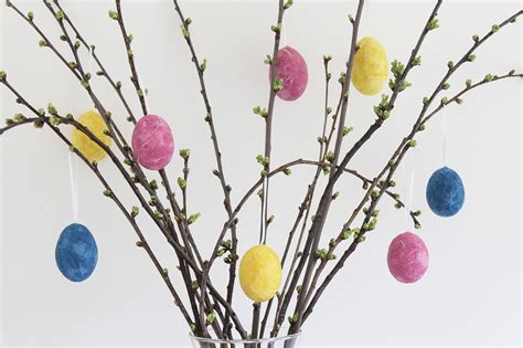 A Few Different Things Paper Decorated Easter Eggs Decorations