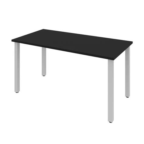 Bestar 30 X 60 Table With Square Metal Legs In Black