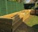 Les Mable S Raised Beds With Bench Seats From New Railway Sleepers