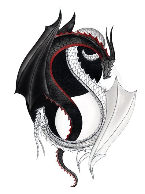 Dragon Yin Yang Art Print By Sanjuktaartster Tatuaje De Dragón Arte