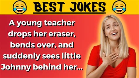 🤣best Joke A Young Teacher Drops Her Eraser Bends Over And Suddenly