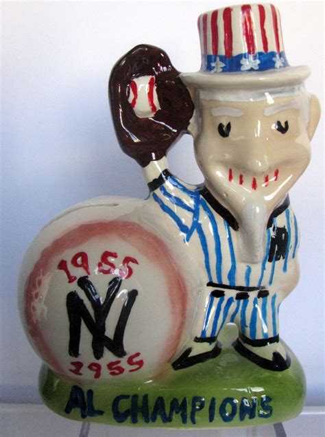 Lot Detail 1955 New York Yankees American League Champs Mascot Bank