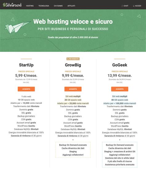 Come Creare Un Sito Web Con Siteground La Vita è Semplice