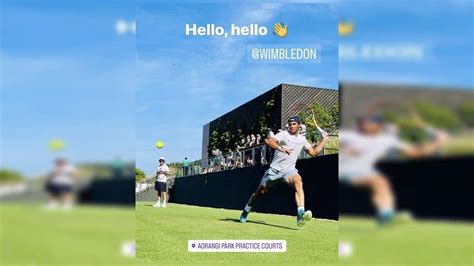 Rafael Nadal Trains At Wimbledon After Arriving In London Pics Go