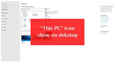 How To Show This Pc Icon On Desktop In Windows 10 2020 Youtube