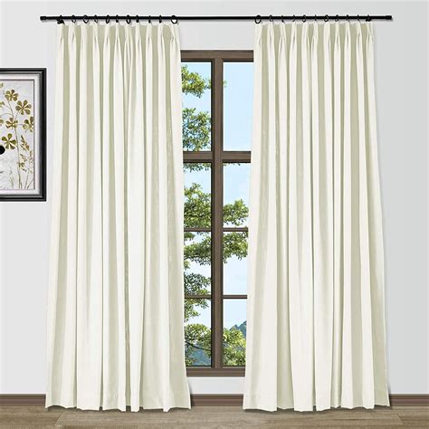 Twopages 58 Inches Width Natural Linen Pinch Pleated