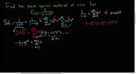 How To Find A Power Series By Differentiating | Power series, Series, Math videos