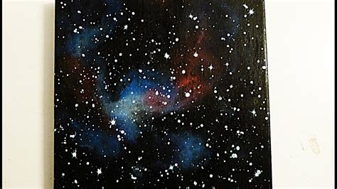 Galaxy Leinwand Sponge Painting Youtube
