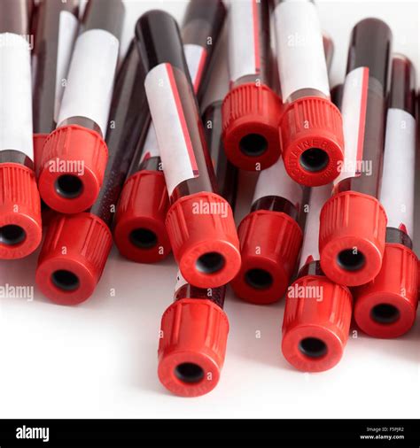 Blood Collection Tubes Close Up Stock Photo Alamy
