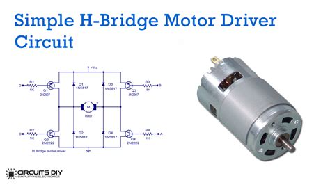 Simple H Bridge Motor Driver Circuit Circuits Diy Simple Electronic