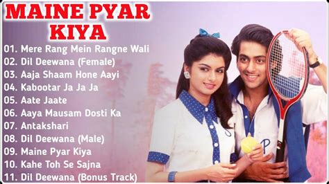 Maine Pyar Kiya Movie All Songssalman Khan And Bhagyashreemusical Worldmusical World