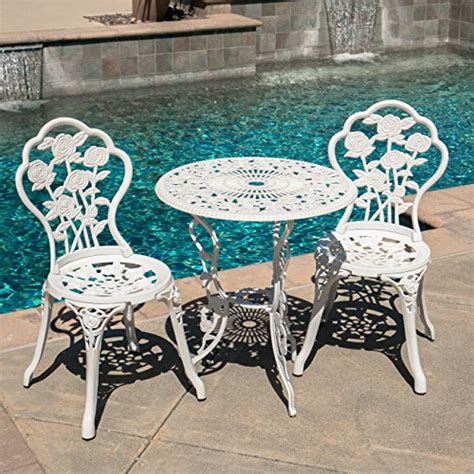 Every restaurant has its own unique look and feel. Belleze Bistro Outdoor 3 Piece Patio Set Rose Design ...