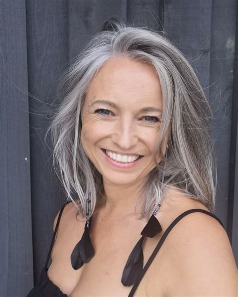 natural gray hair long gray hair silver white hair grey hair transformation beautiful women