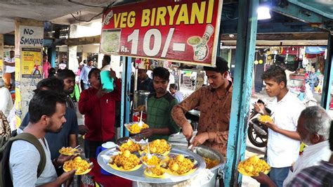 world best cheapest 10 rs veg biryani at afzalgunj in hyderabad street food amazing food