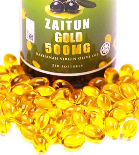 Minsyam syam (syria) olive oil (minyak zaitun). Zaitun Gold (Virgin Olive Oil) 120 Softgels - Rayhanahmadu
