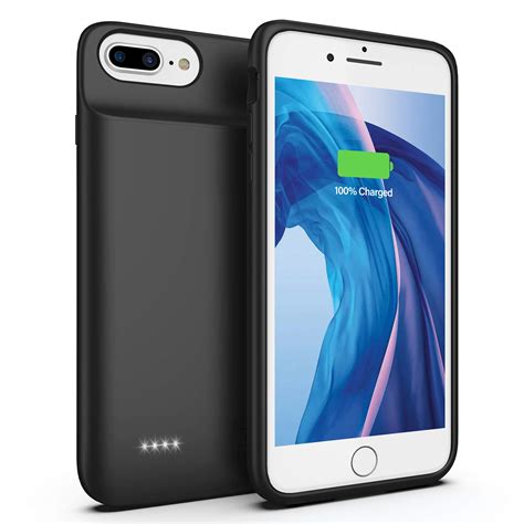 Swaller Battery Case For Iphone 8 Plus 7 Plus 5000mah Ultra Slim
