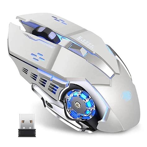 Rechargeable Wireless Gaming Mouse 24g Led Optical Silent Wireless