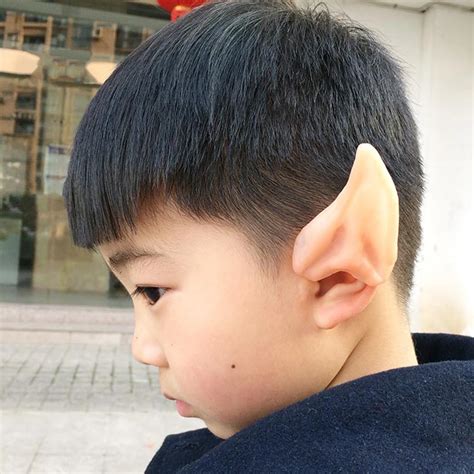 1 Pair Latex Soft Pointed Prosthetic Tips Ear Latex Fairy Pixie Elf