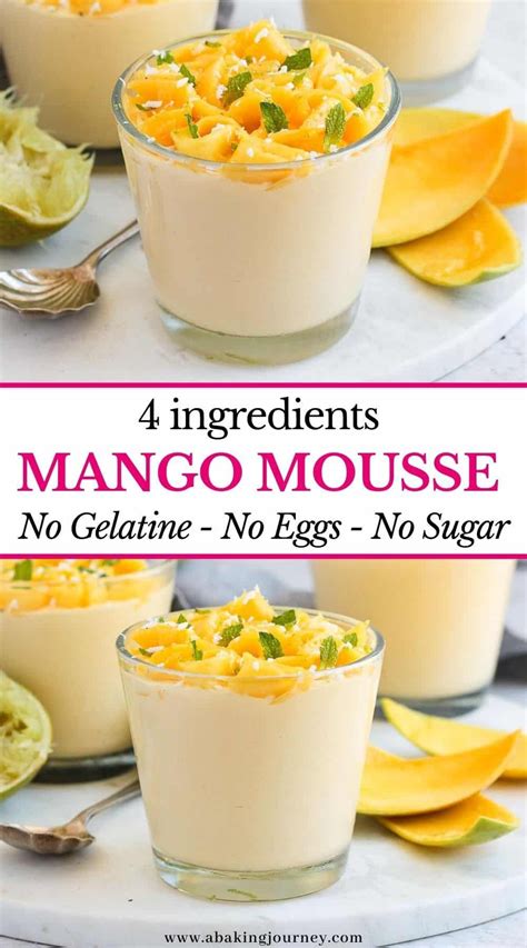 Easy Mango Mousse Eggless Artofit