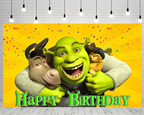 Buy Shrek Backdrop For Birthday Party Decorations Shrek And Donkey