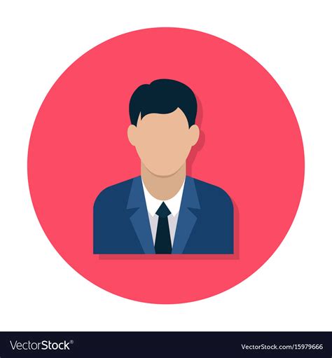Businessman Flat Icon Royalty Free Vector Image