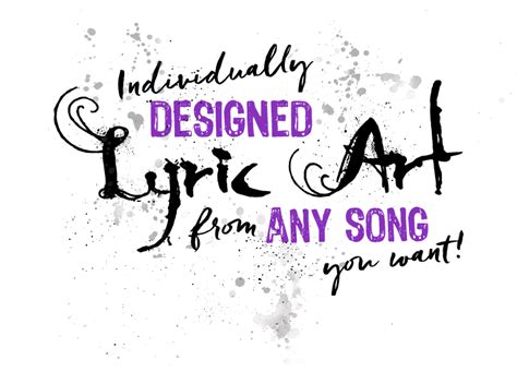 Custom Designed Framed Lyric Wall Art For Your Home Lyrics Art