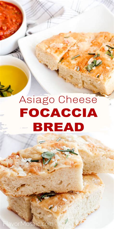 Asiago Cheese Focaccia Bread Flavor Mosaic