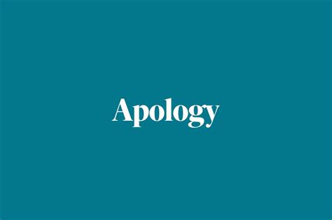 apology uk